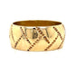 Men's Woven Pattern Wedding Band in 14k Yellow Gold