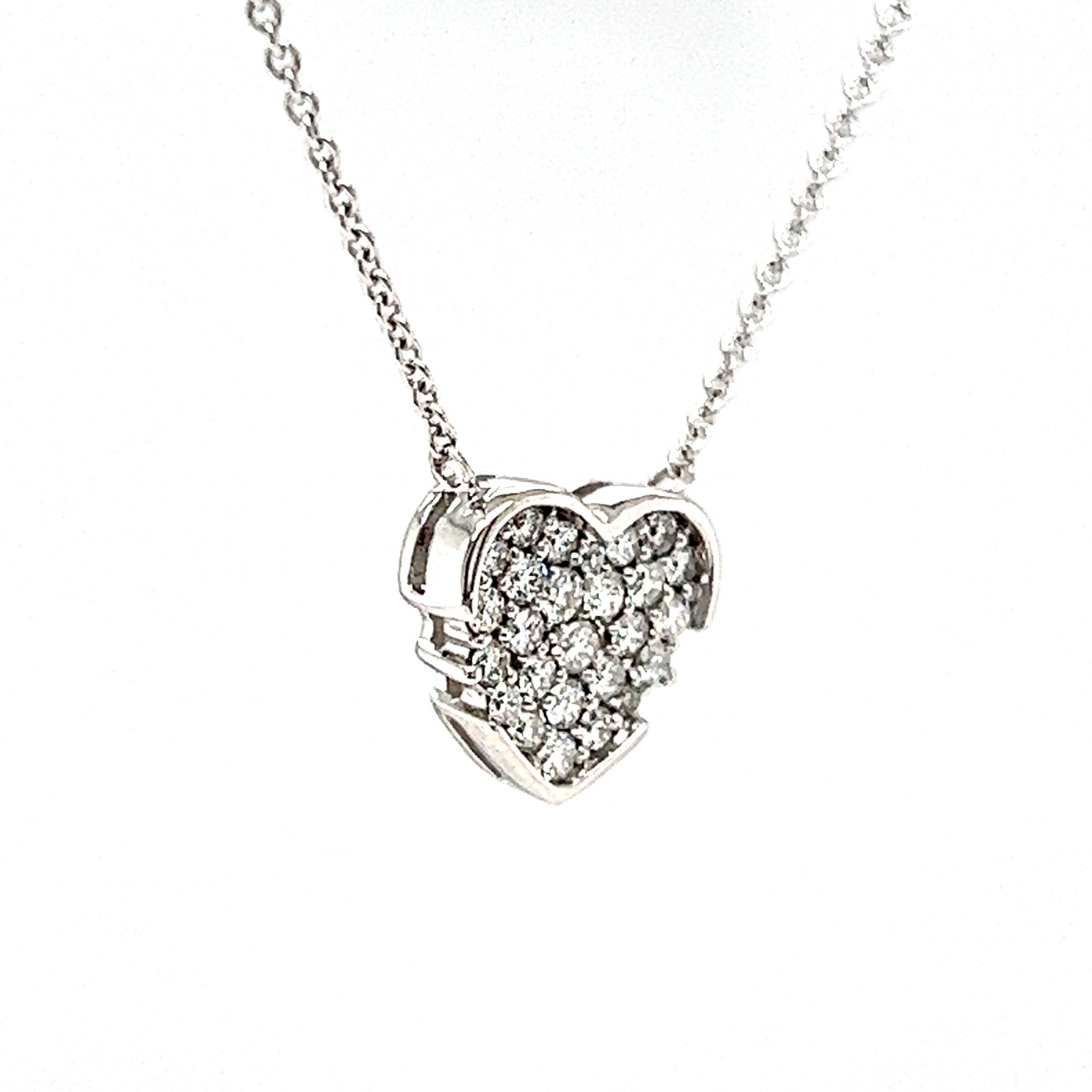 1 Ct Halo Diamond Pendant Necklace 18