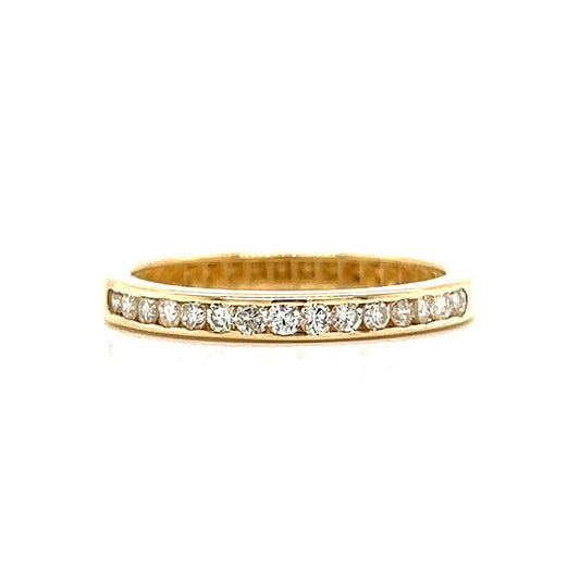 .27 Channel Set Diamond Wedding Band in 14k Yellow Gold