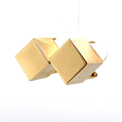 Cube Stud Earrings in 14k Yellow Gold