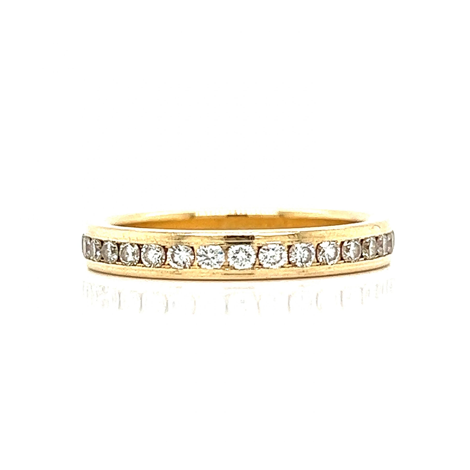 .64 Channel Set Diamond Eternity Band in 14k Yellow Gold