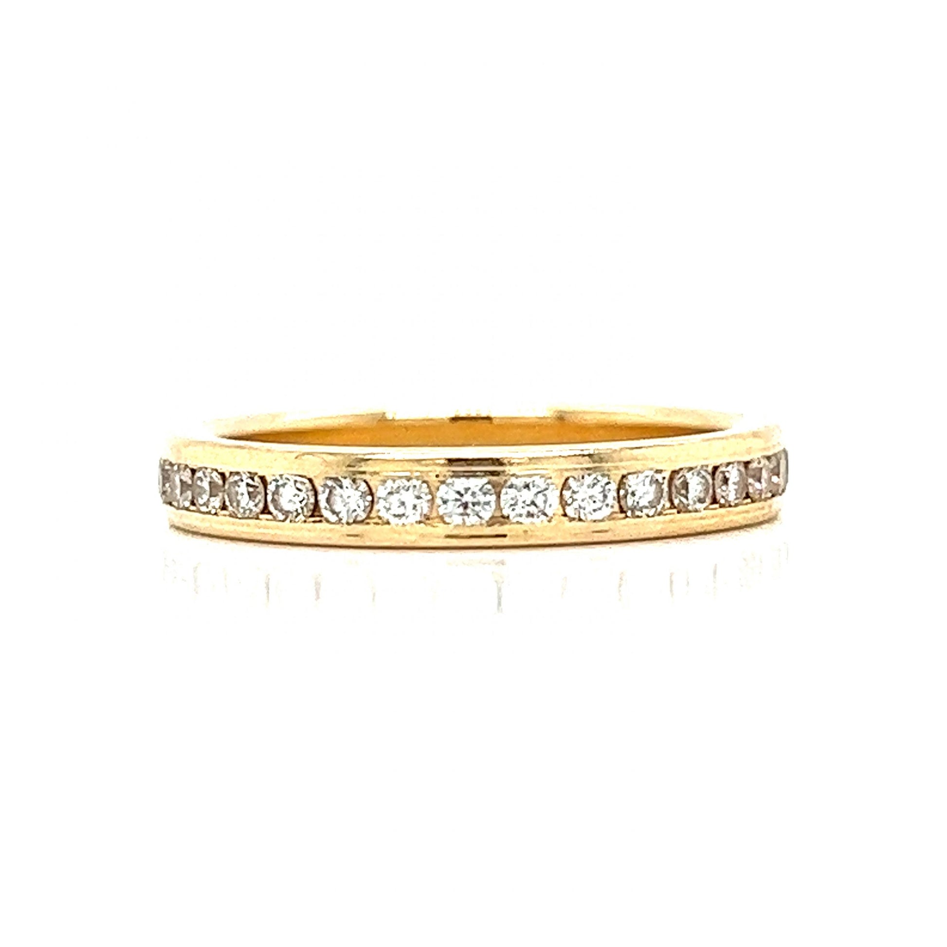 .64 Channel Set Diamond Eternity Band in 14k Yellow Gold