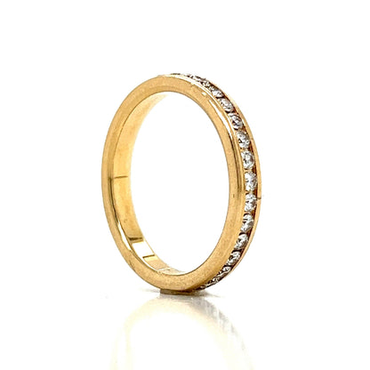 .64 Channel Set Diamond Eternity Band in 14k Yellow Gold