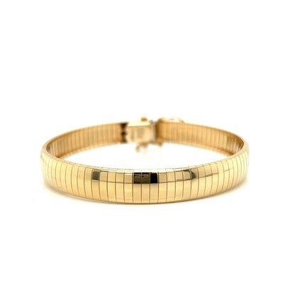 Flexible Omega Bracelet in 14k Yellow Gold