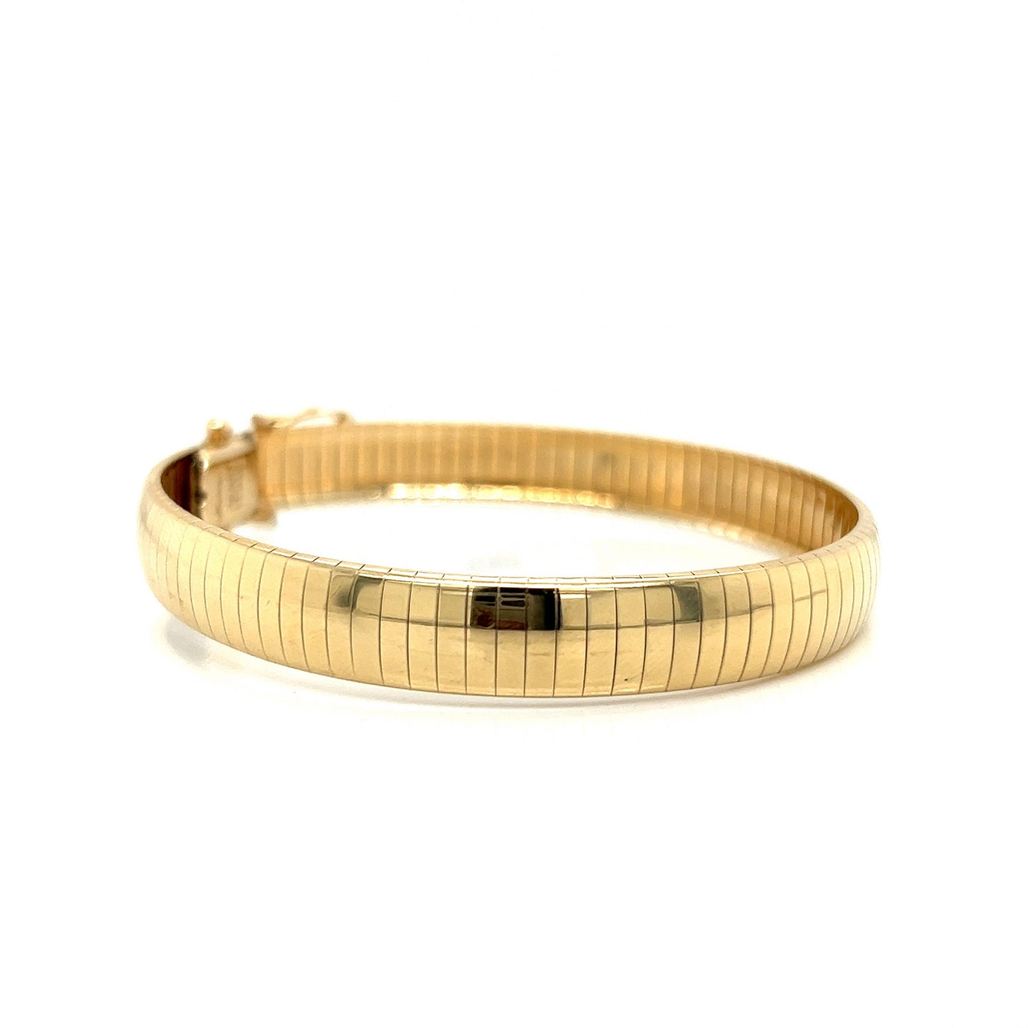 Flexible Omega Bracelet in 14k Yellow Gold