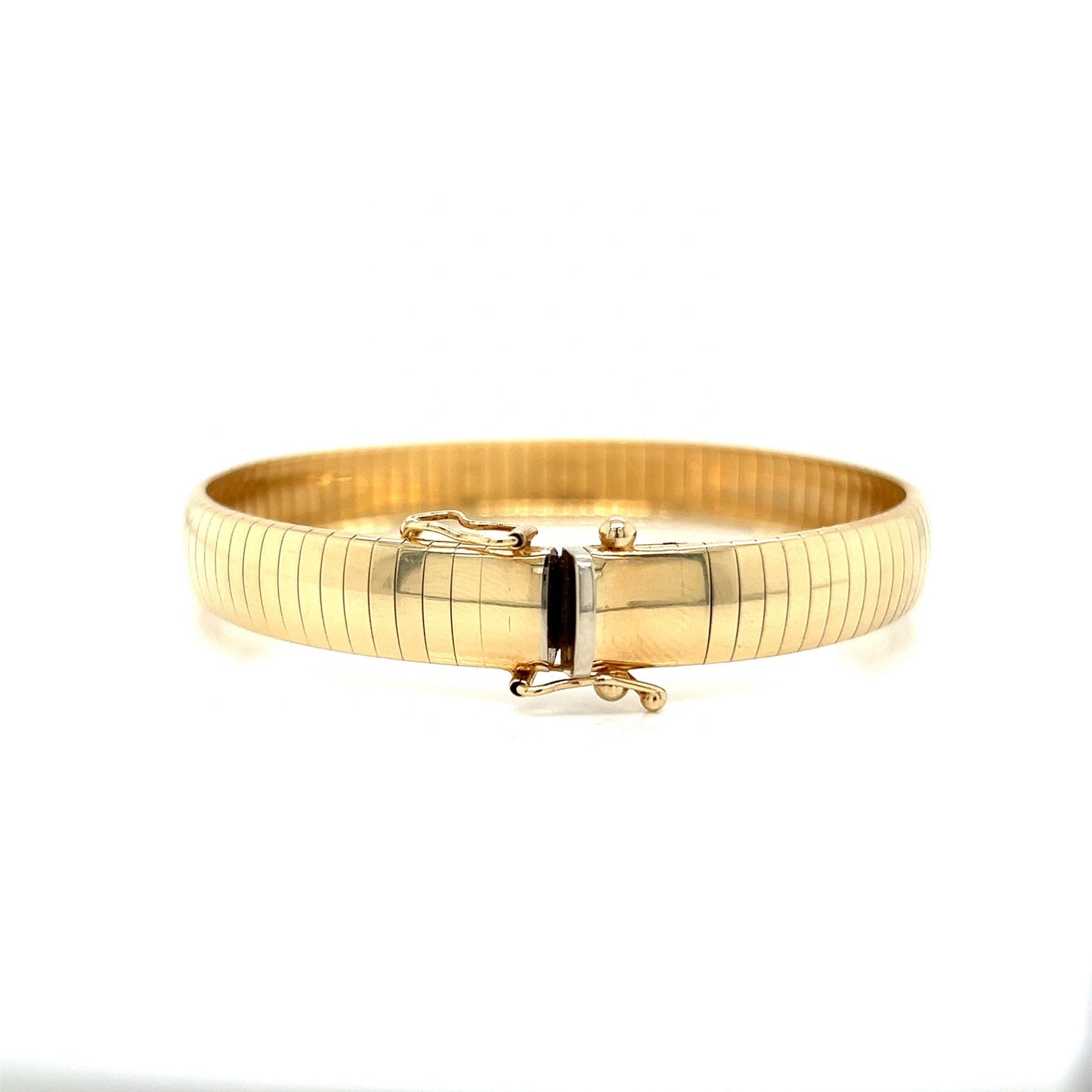 Flexible Omega Bracelet in 14k Yellow Gold