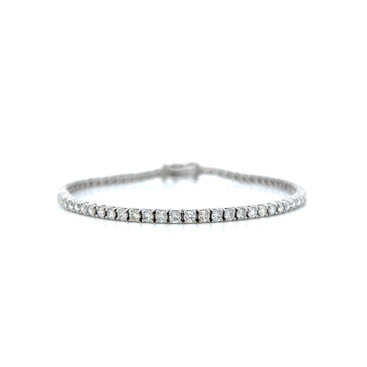 Everyday Diamond Tennis Bracelet in 18k White Gold