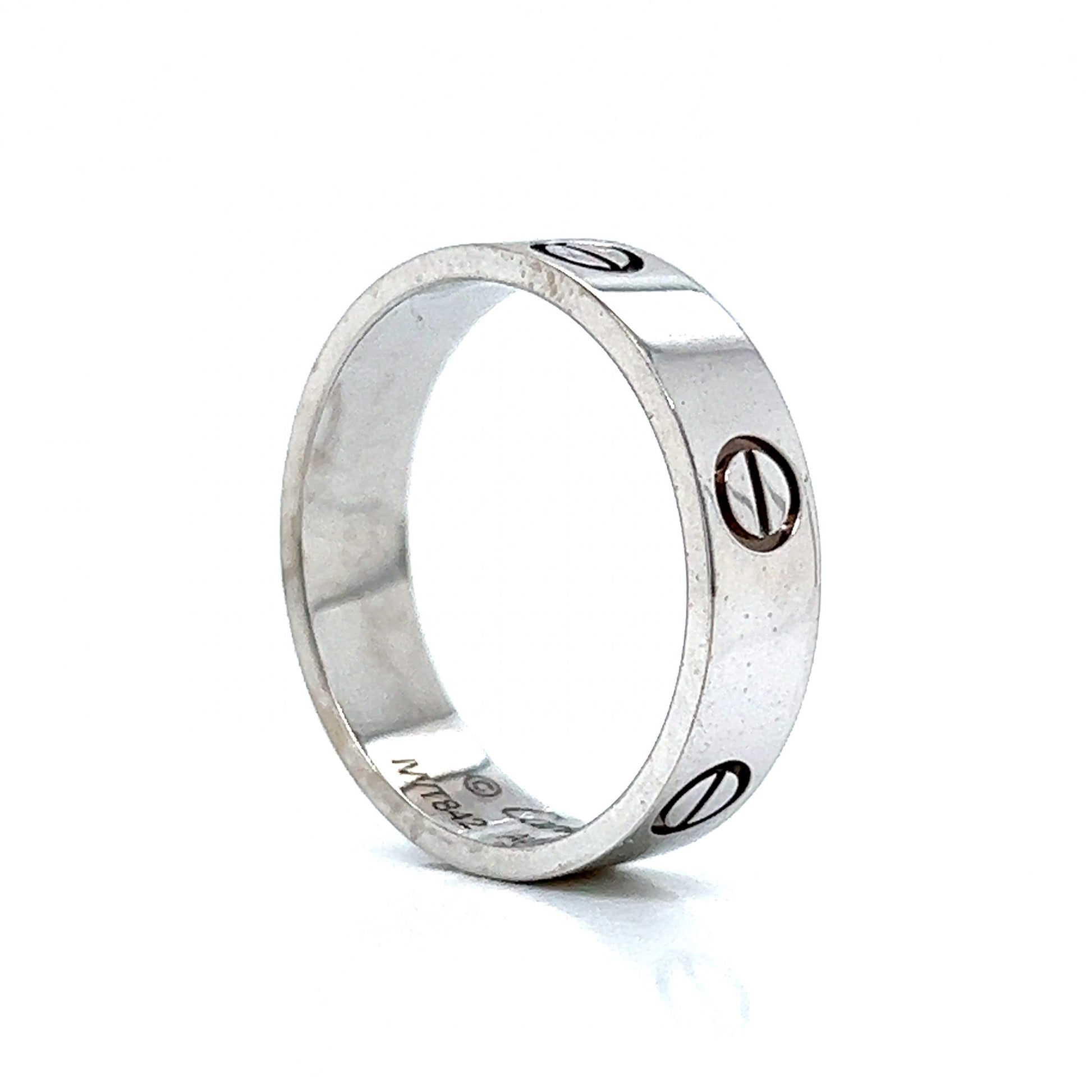 Men's Cartier Love Wedding Band in 18k White Gold – Filigree Jewelers
