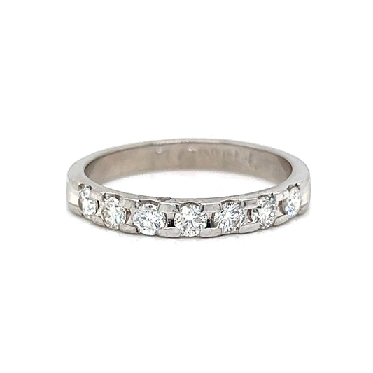 .49 Round Brilliant Diamond Wedding Band in Platinum