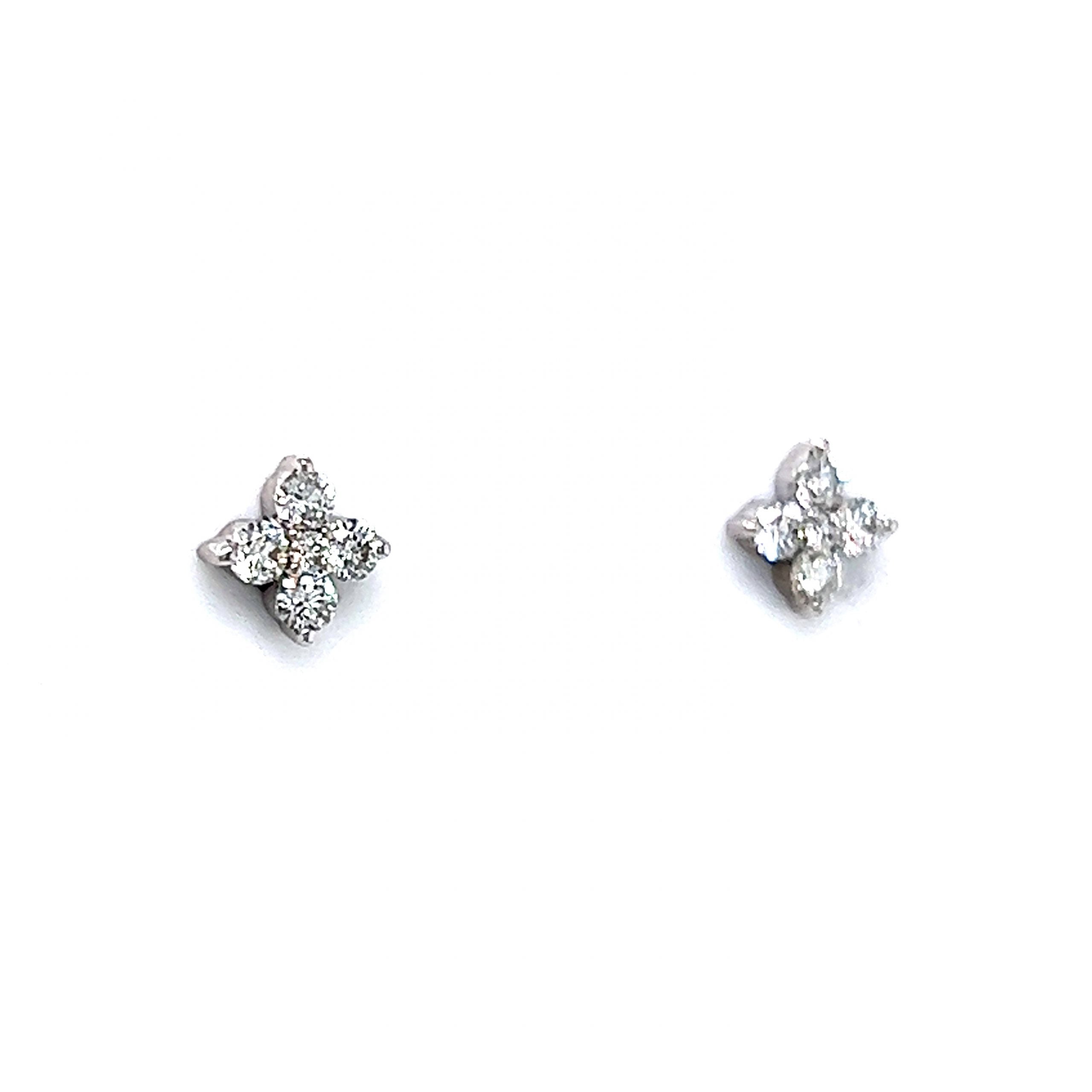 Sparkling Diamond Studs And Earrings - Surat Diamond