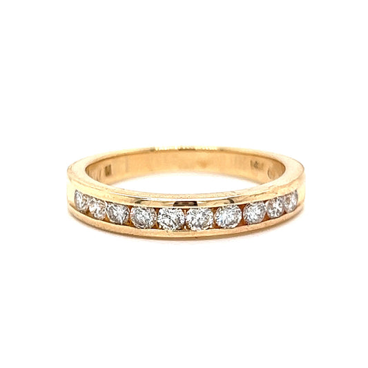 .47 Channel Set Diamond Wedding Band in 14k Yellow Gold