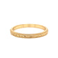 Antique Inspired Engraved Wedding Band in 14k Yellow Gold