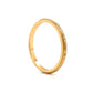 Antique Inspired Engraved Wedding Band in 14k Yellow Gold