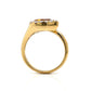 Citrine & Diamond Snake Shaped Ring in 14k Yellow Gold