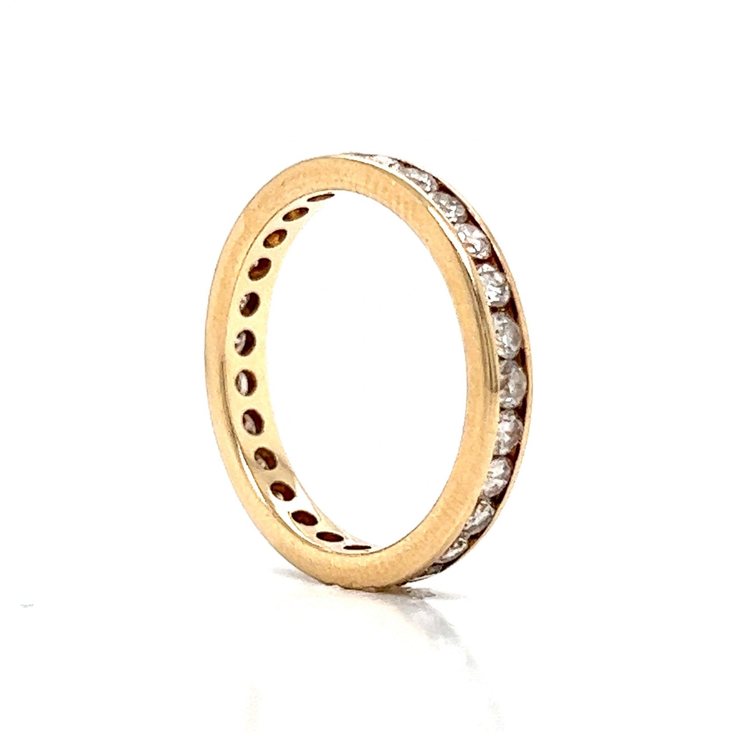 .84 Channel Set Diamond Eternity Band in 14k Yellow Gold