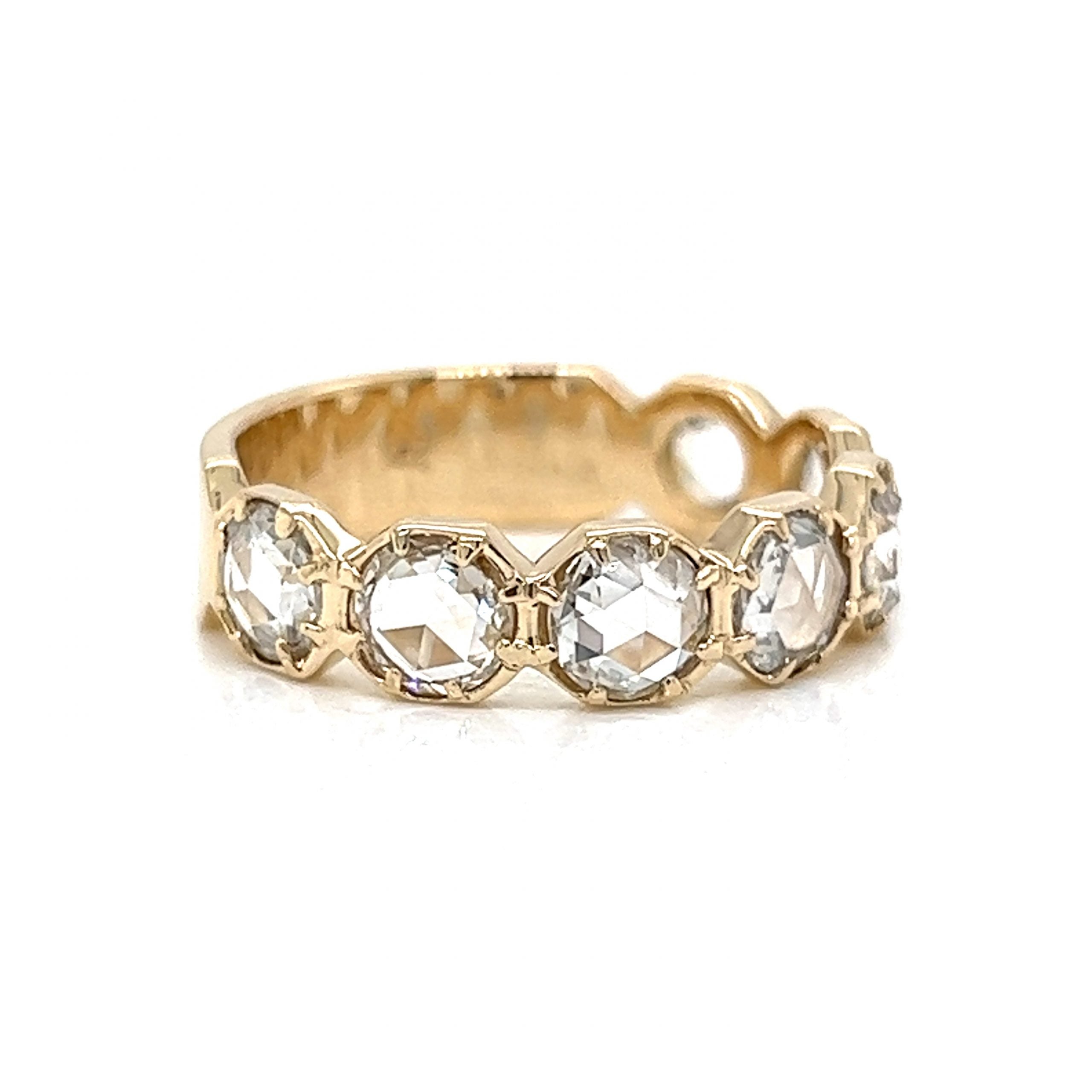 Rose cut eternity band store