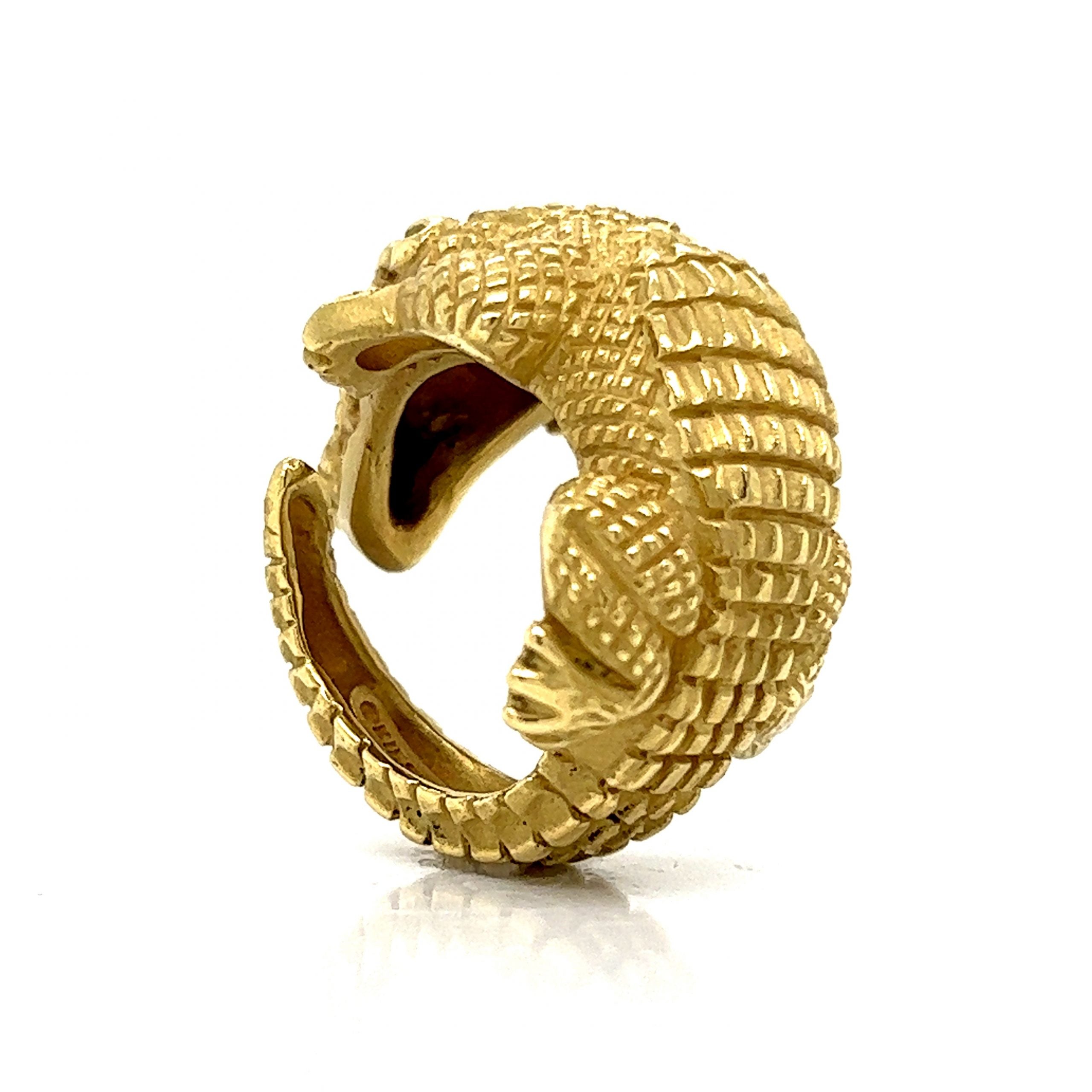 Kieselstein cord deals alligator ring