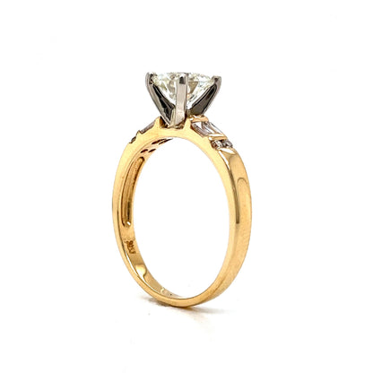 1.05 Round Brilliant Diamond Engagement Ring in 18k