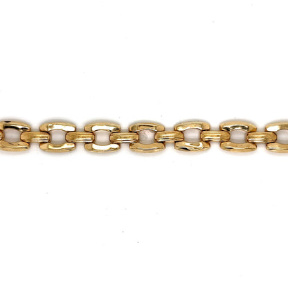 Modern Open Link Chain Bracelet in 14k Yellow Gold