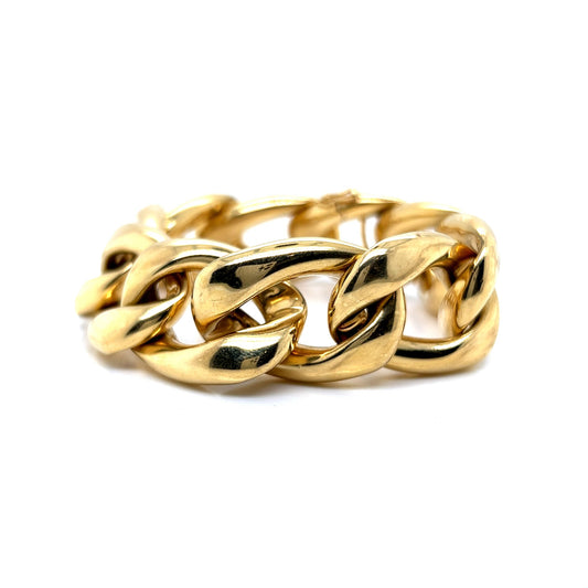 Chunky Open Link Bracelet in 18k Yellow Gold