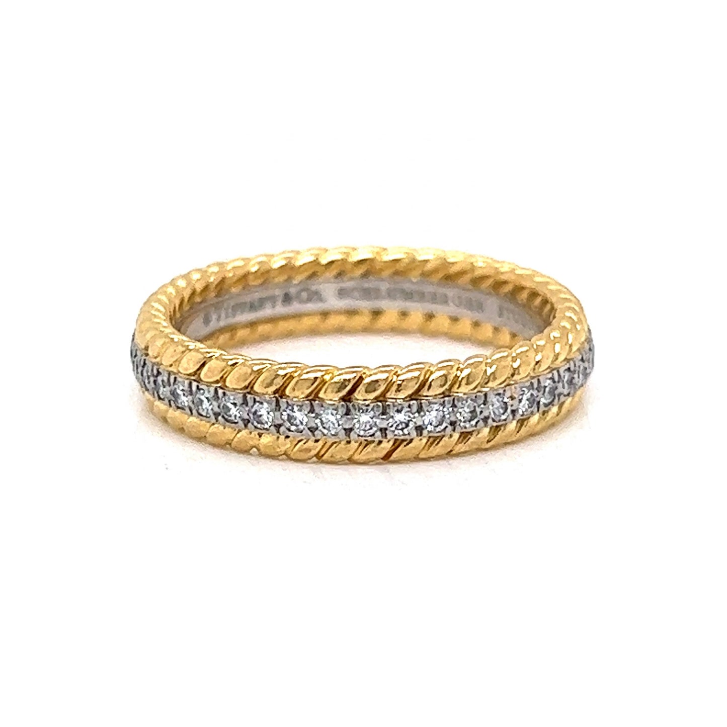 Tiffany & Co. Rope Diamond Eternity Band in 18k Gold & Platinum