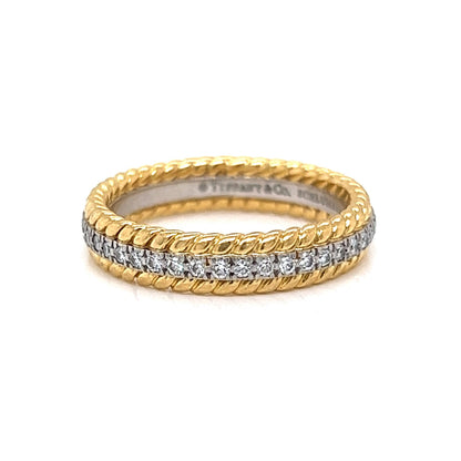 Tiffany & Co. Rope Diamond Eternity Band in 18k Gold & Platinum