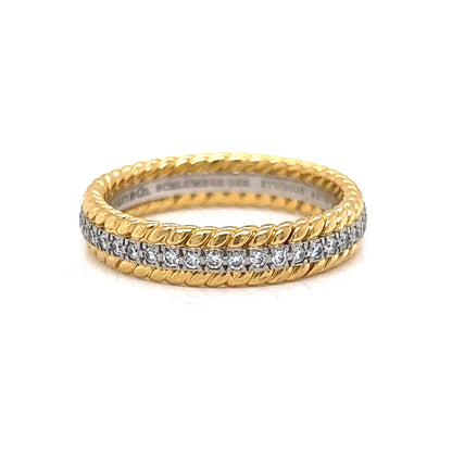 Tiffany & Co. Rope Diamond Eternity Band in 18k Gold & Platinum