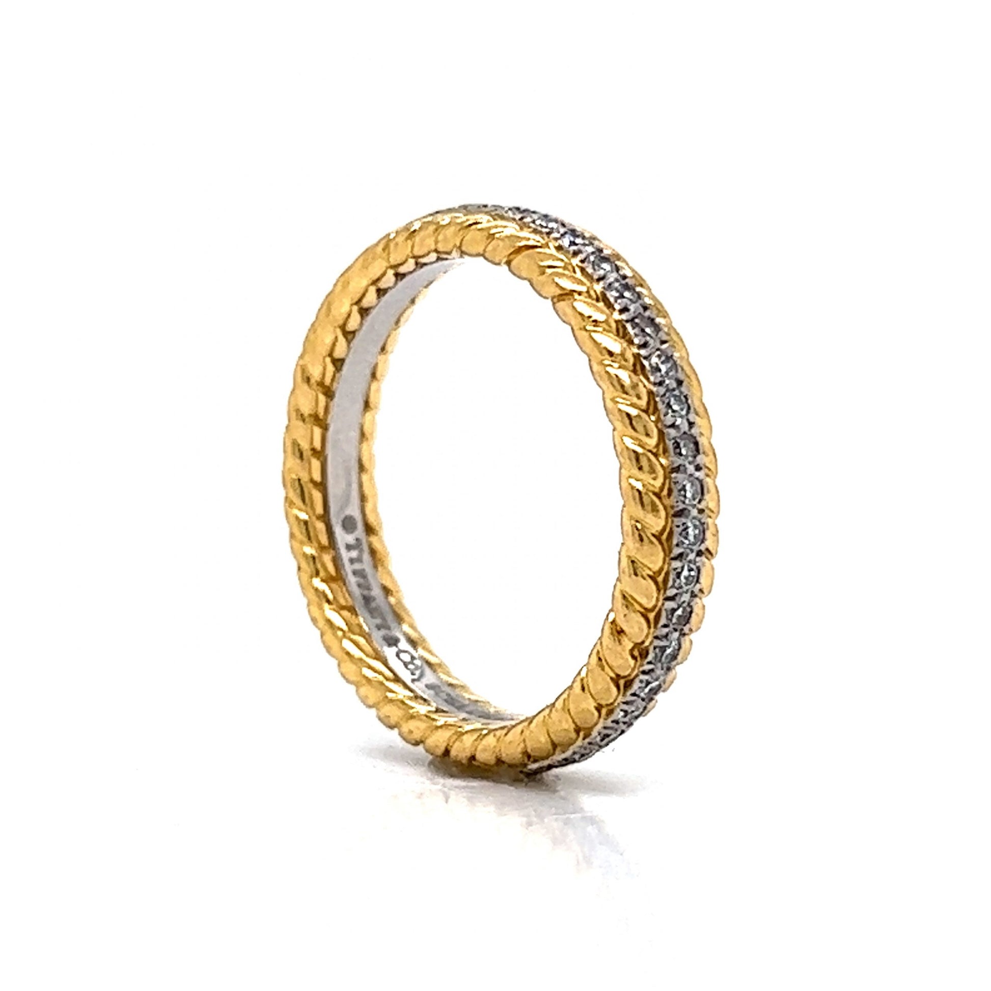 Tiffany & Co. Rope Diamond Eternity Band in 18k Gold & Platinum