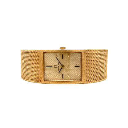 Mid-Century Men's Omega Watch in 14k Yellow Gold