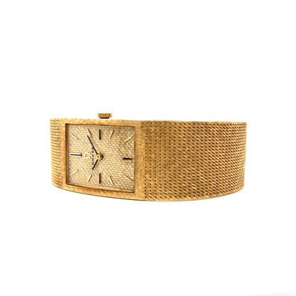 Mid-Century Men's Omega Watch in 14k Yellow Gold