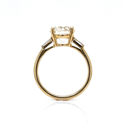 2.61 Round Brilliant Diamond Engagement Ring in 14k Gold
