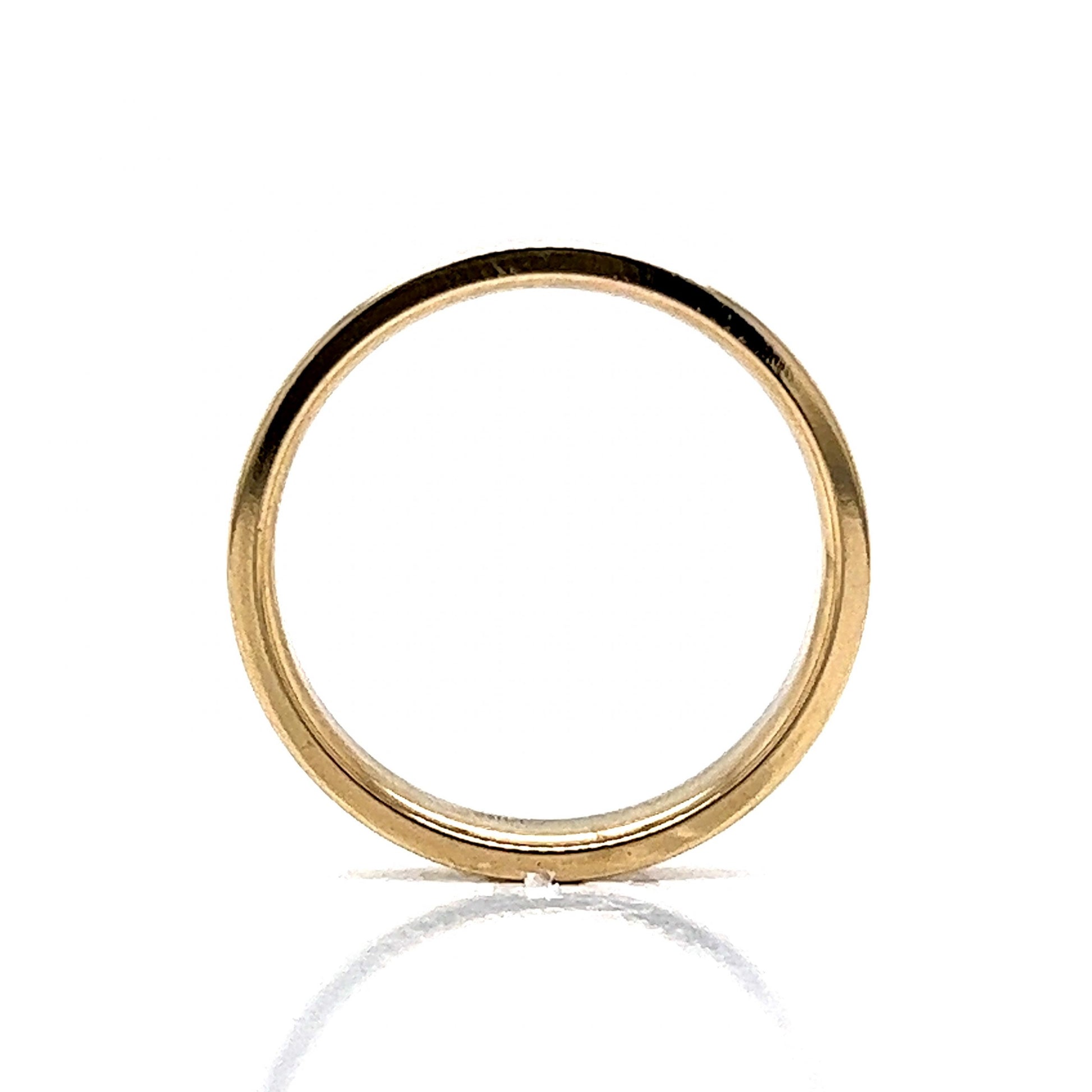 Men's 4mm Flat Edge Wedding Band in 14k Yellow Gold