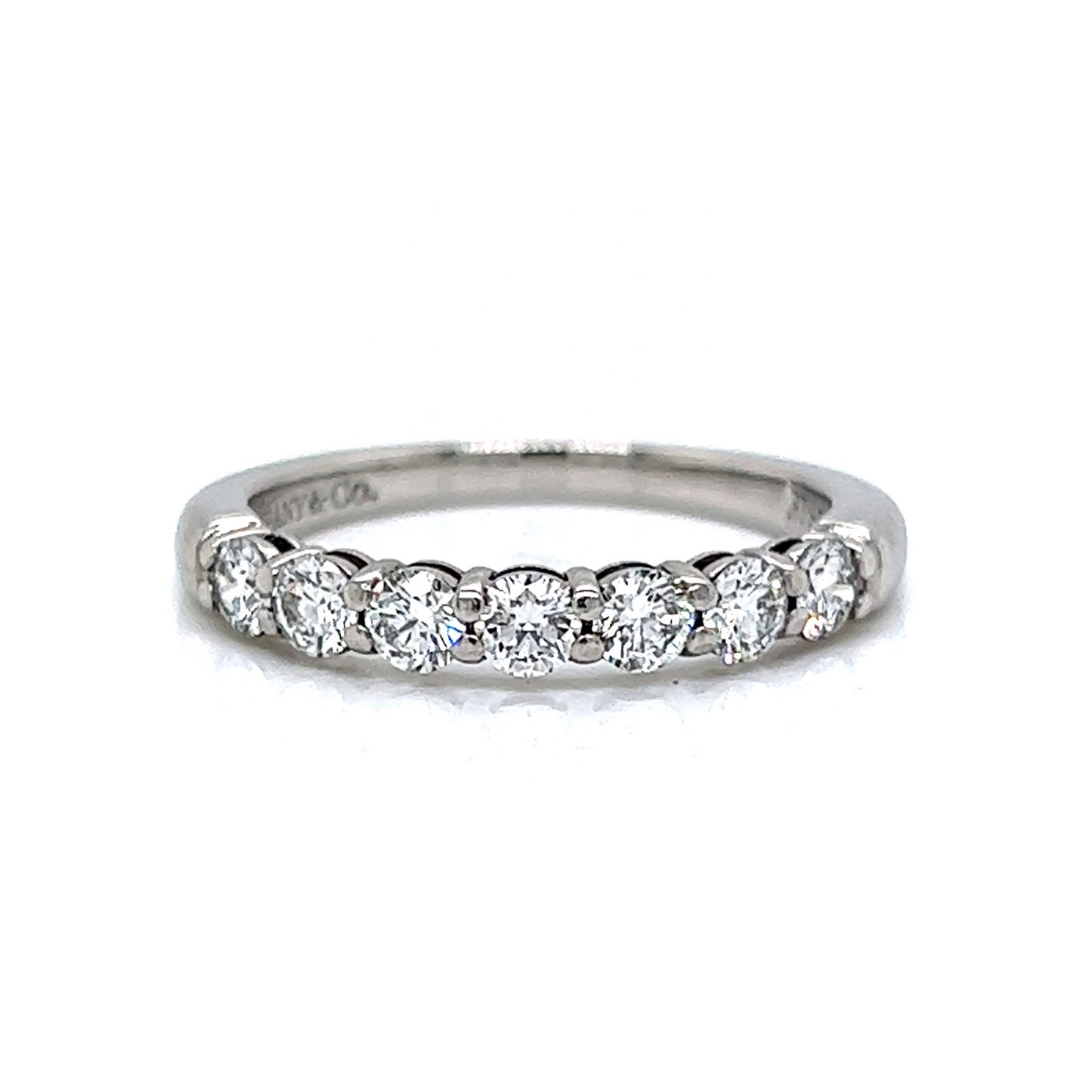 Tiffany & Co. Round Brilliant Diamond Wedding Band in Platinum