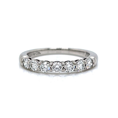 Tiffany & Co. Round Brilliant Diamond Wedding Band in Platinum