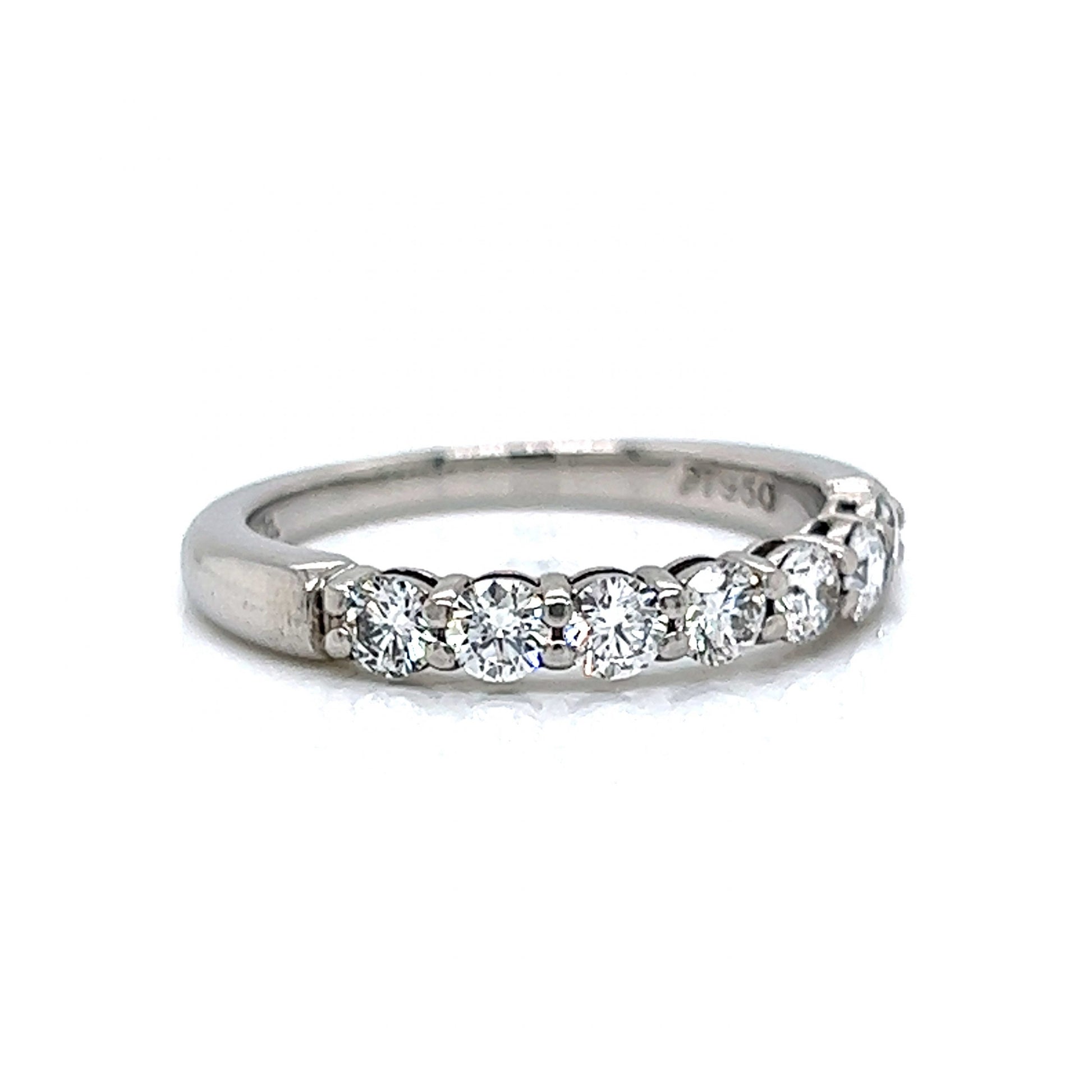 Tiffany & Co. Round Brilliant Diamond Wedding Band in Platinum