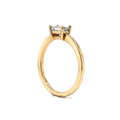.54 Solitaire Emerald Cut Diamond Engagement Ring in 14k Gold