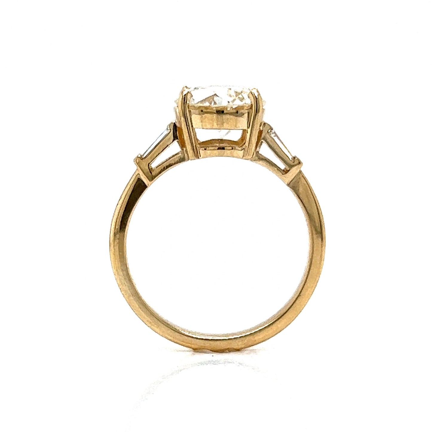 2.04 Old European Cut Diamond Engagement Ring in 14k Gold