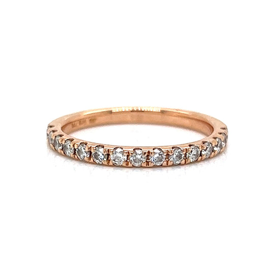 .38 Classic Diamond Wedding Band in 14k Rose Gold