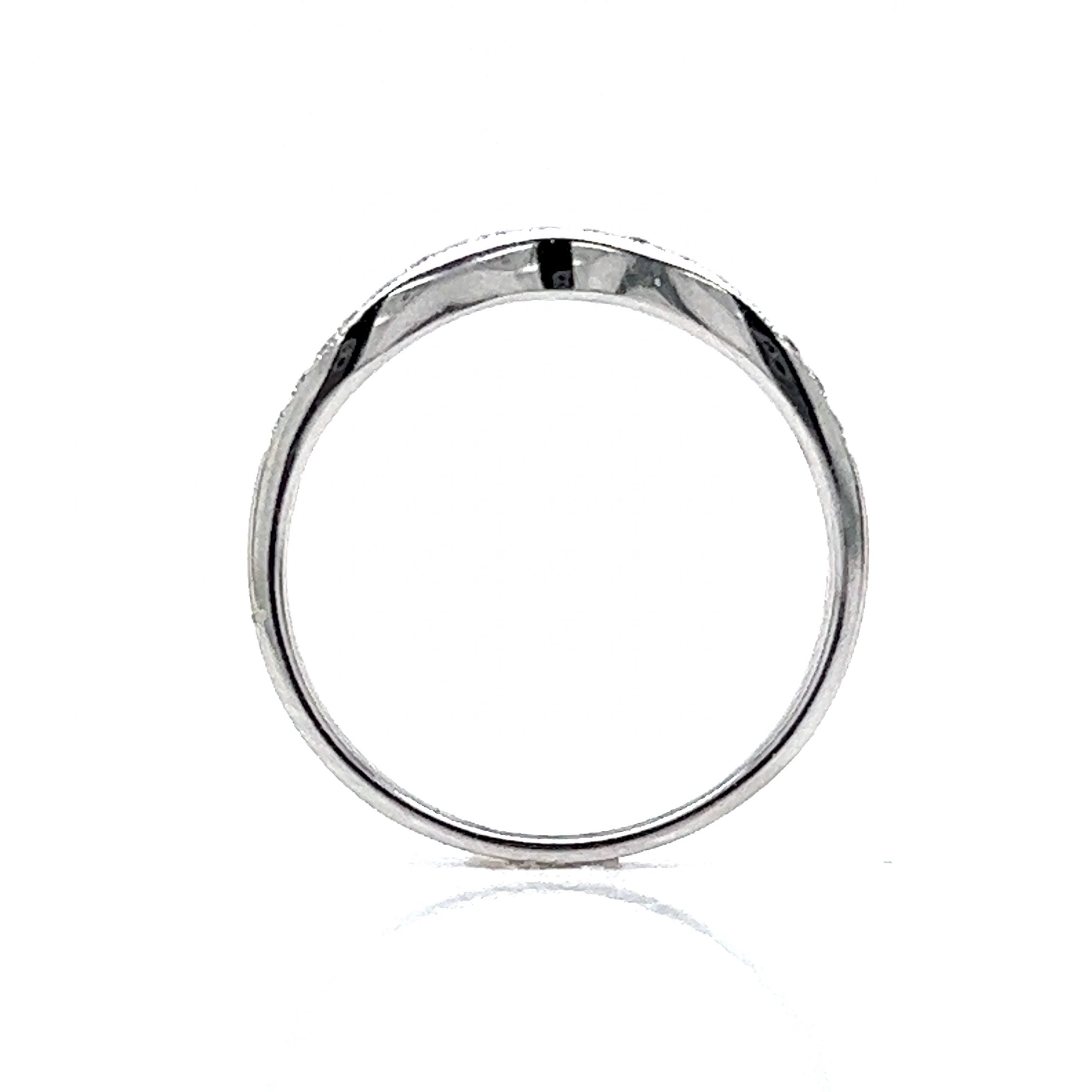 TRES drop ring silver 12号