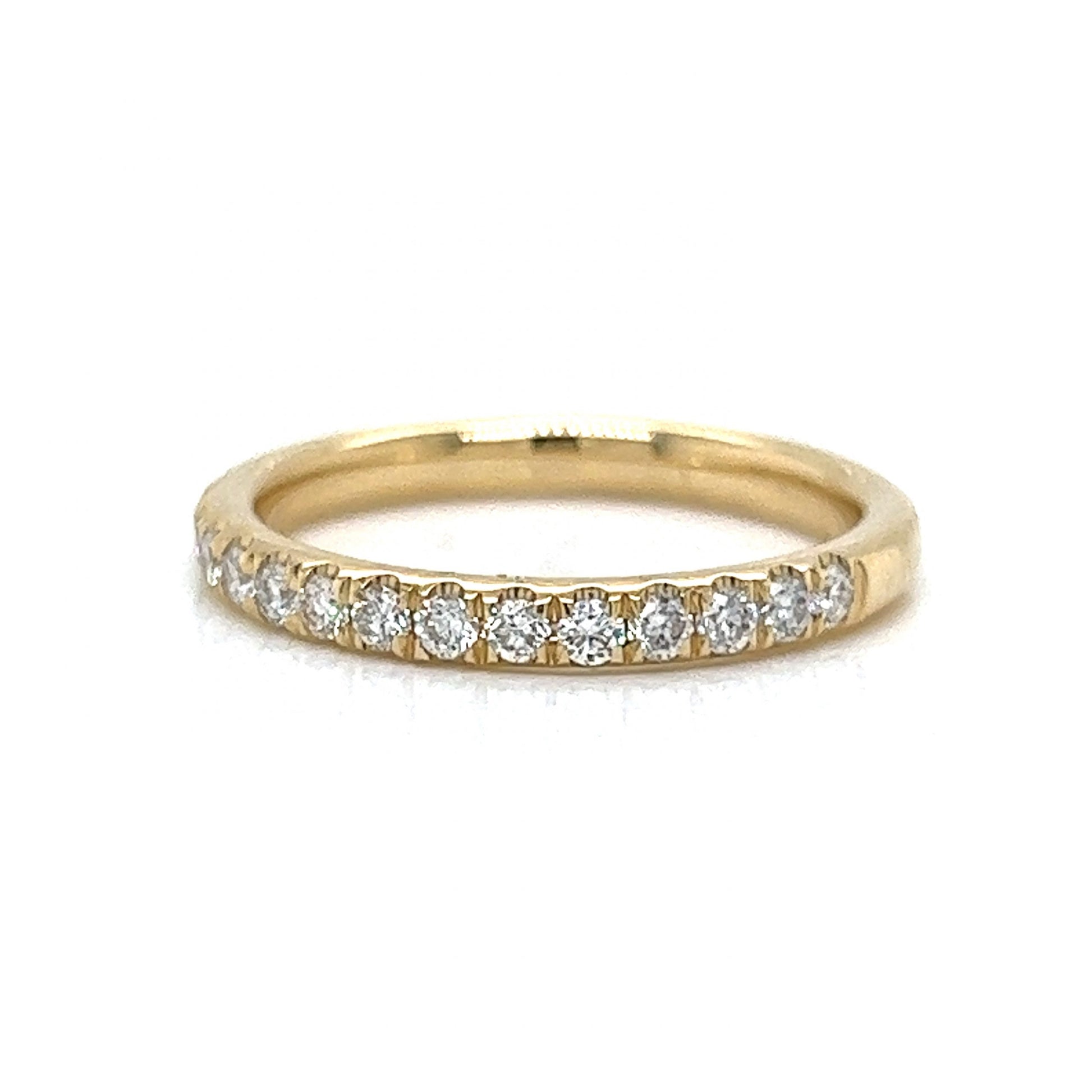 .34 Classic Round Diamond Wedding Band in 14k Yellow Gold