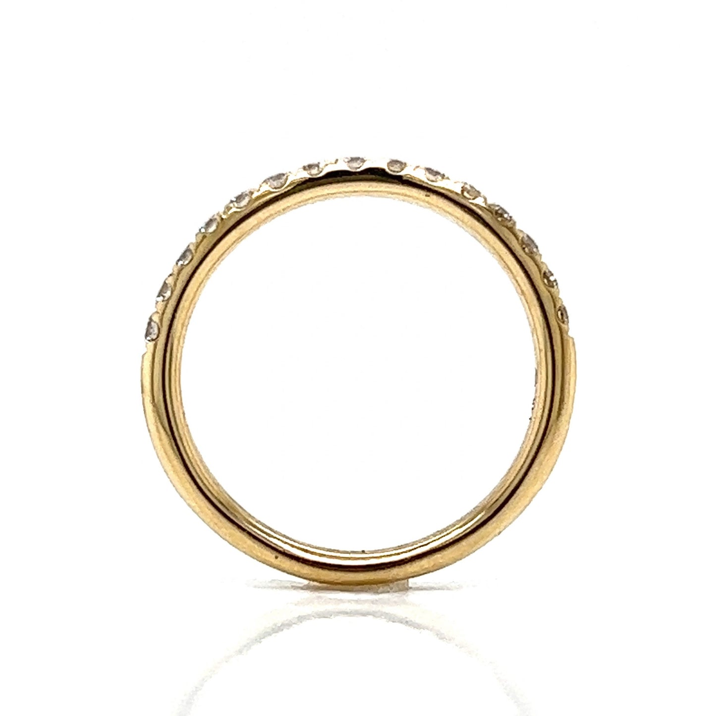 .34 Classic Round Diamond Wedding Band in 14k Yellow Gold