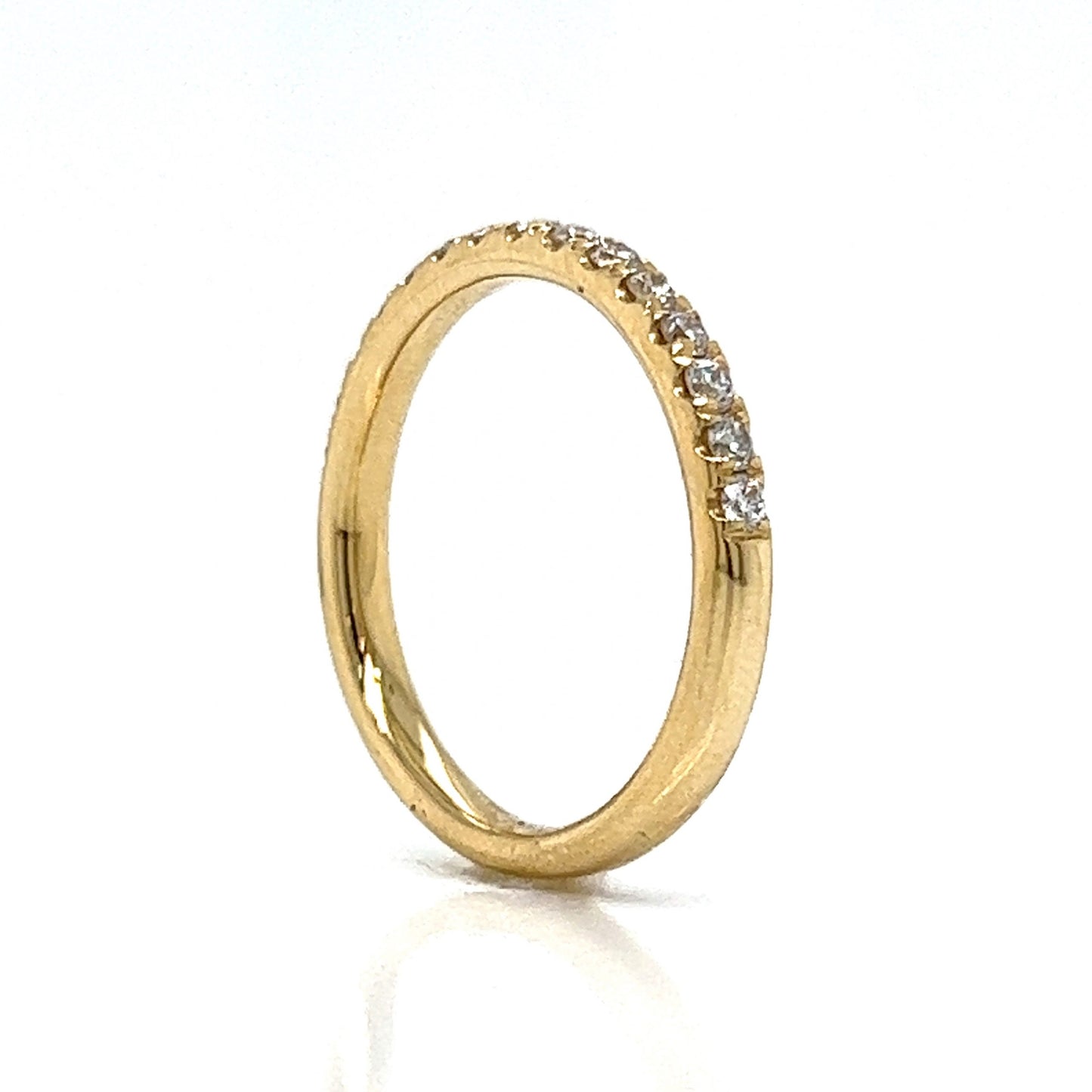 .34 Classic Round Diamond Wedding Band in 14k Yellow Gold