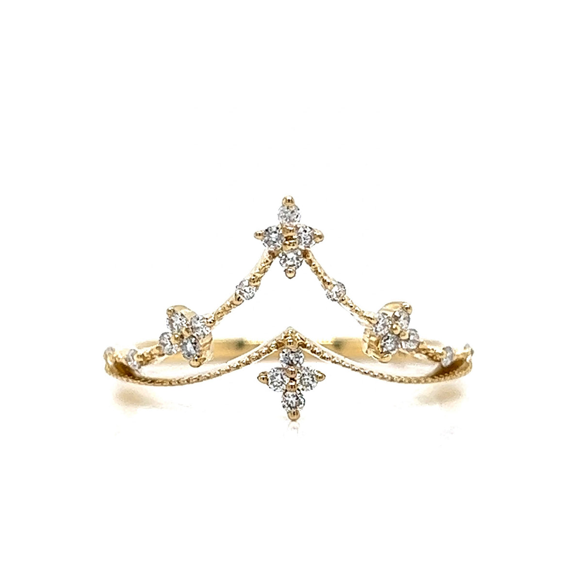 Elegant Gold Tiara 11731 14K GD Delilah main image 2