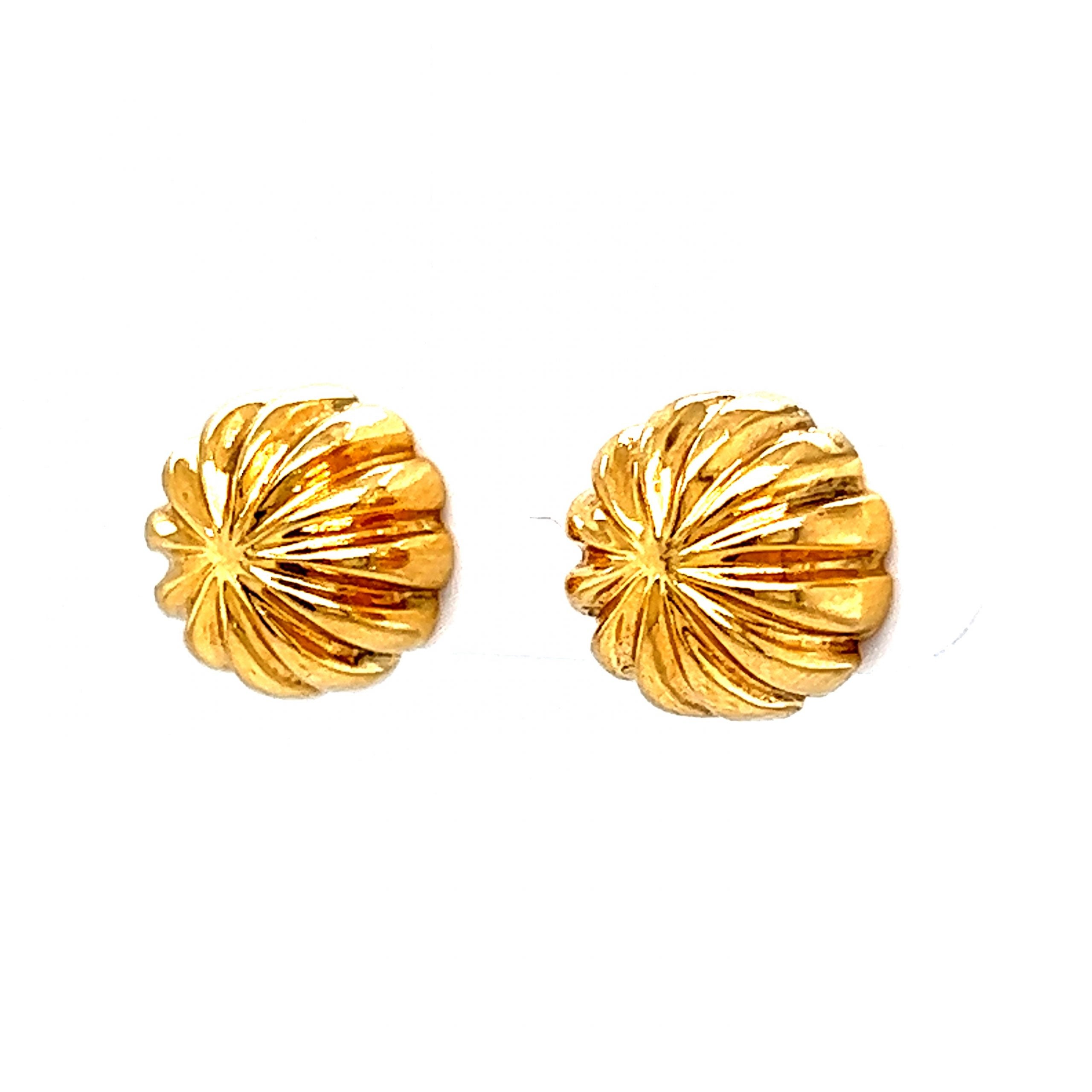 Gold Plated American Diamond Yellow Gold Stud Earring for Women's, Girls -  Modern Earrings