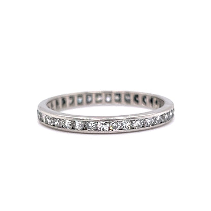.88 Channel Set Diamond Eternity Band in 18k White Gold