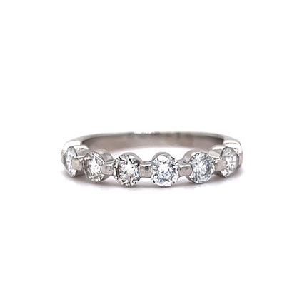 .84 Round Brilliant Diamond Wedding Band in Platinum