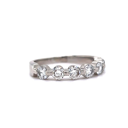 .84 Round Brilliant Diamond Wedding Band in Platinum