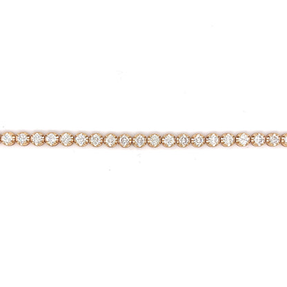 5.00 Round Brilliant Diamond Tennis Bracelet in 14k Yellow Gold