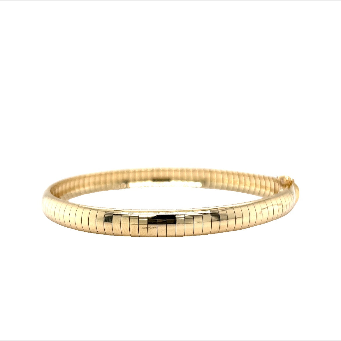 Modern 6mm Omega Bracelet in 14k Yellow Gold