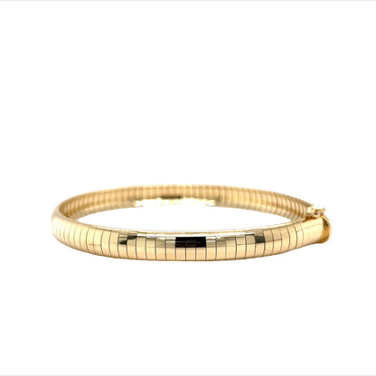 Modern 6mm Omega Bracelet in 14k Yellow Gold